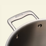 The large stainless steel casserole dish - 28 cm