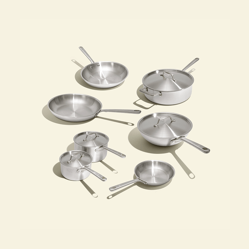 Batterie de cuisine en inox, 12 pièces - Atma Kitchenware