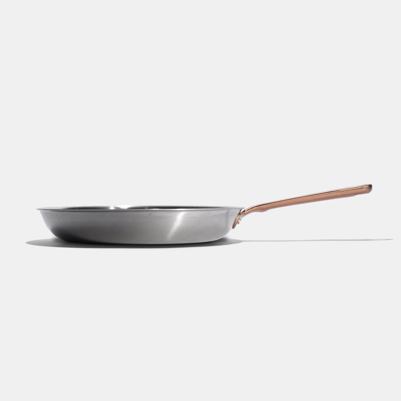 La bonne poêle en inox, manche bronze - 30 cm - Atma Kitchenware