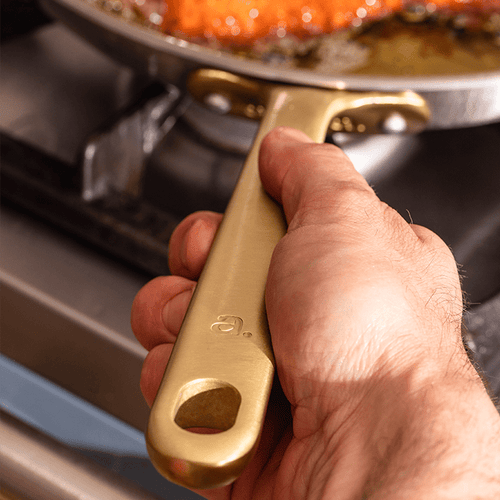 La bonne poêle en inox, manche doré - 28 cm (Édition limitée) - Atma Kitchenware