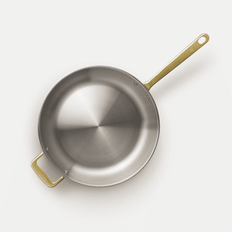 La bonne poêle en inox, manche doré - 32 cm (Édition limitée) - Atma Kitchenware