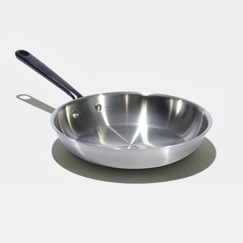 La bonne poêle en inox, manche noir - 30 cm - Atma Kitchenware