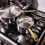 La casserole parfaite en inox, manche doré - 16 cm (Édition limitée) - Atma Kitchenware