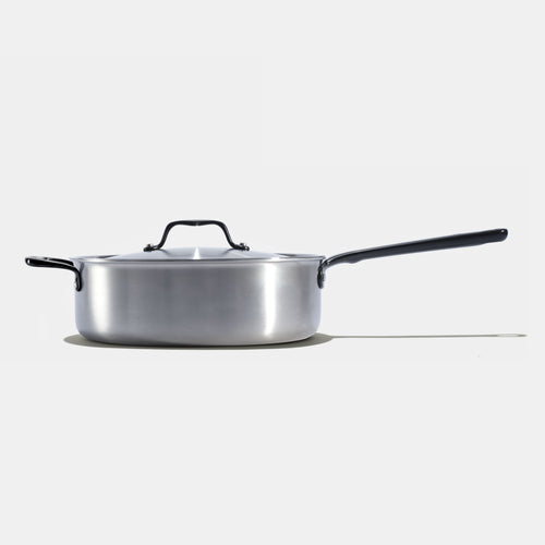 La sauteuse idéale en inox, manche noir - 26 cm - Atma Kitchenware