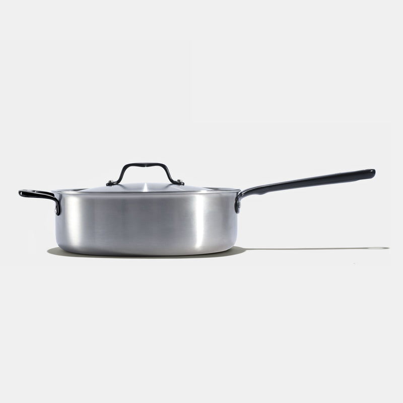 La sauteuse idéale en inox, manche noir - 26 cm - Atma Kitchenware