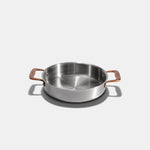 Le rondeau 24cm en inox, poignées bronze - Atma Kitchenware