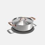 Le rondeau 26cm en inox, poignées bronze - Atma Kitchenware
