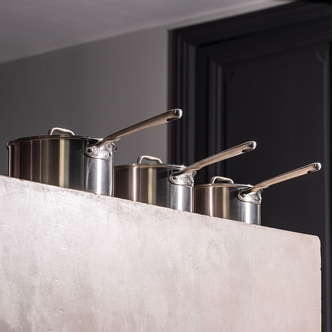 Le trio de casseroles parfaites en inox - Atma Kitchenware