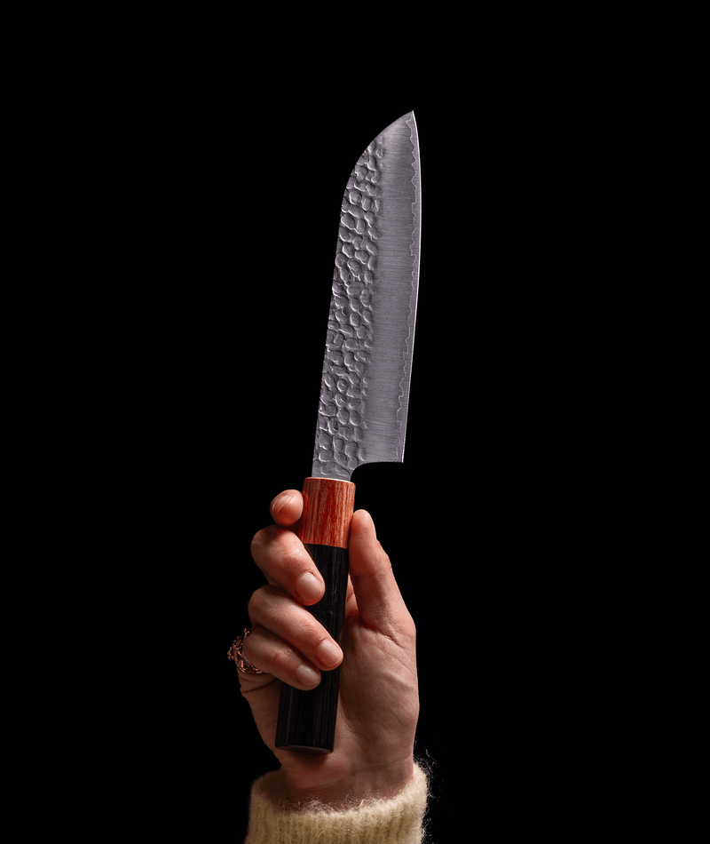 Le trio de couteaux japonais avec leurs étuis - Atma Kitchenware