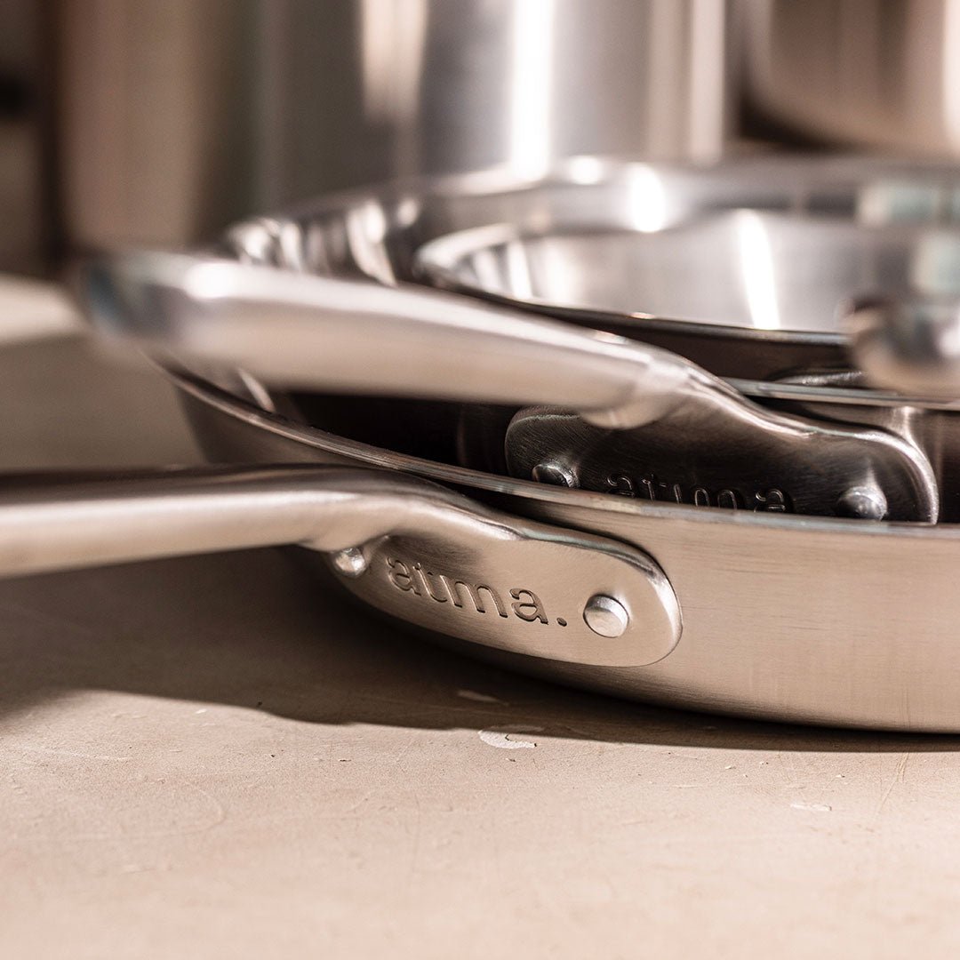 Pack Brigade - set de 3 poêles en inox - Atma Kitchenware